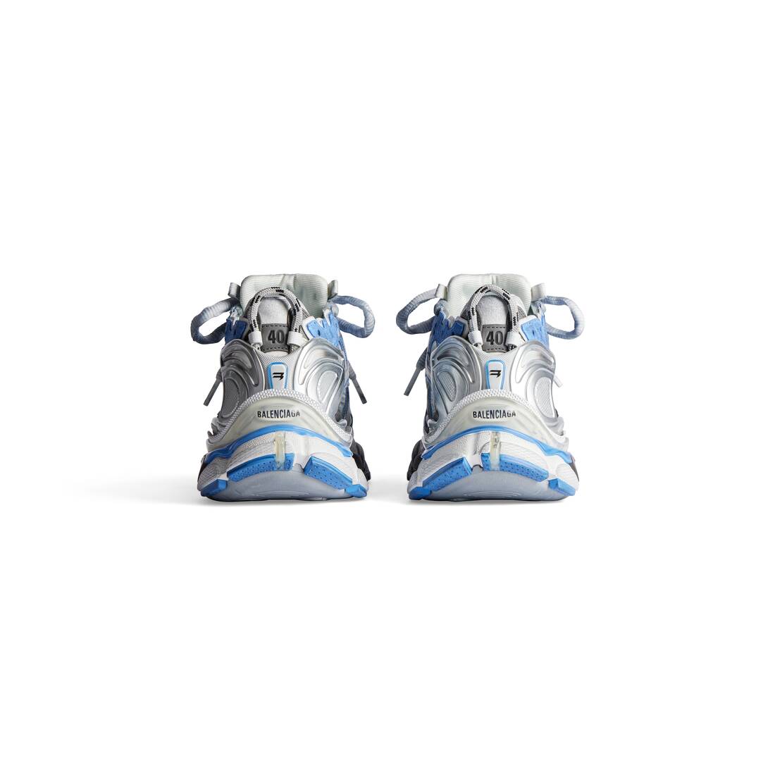 Men’s Runner Sneaker in Blue/white/grey - Image 5